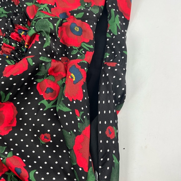 FREE PEOPLE Morning Light Poppy Dress Women's Size 6 - Picture 5 of 15